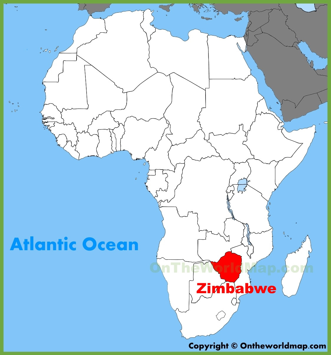 zimbabwe on map of africa Jungle Maps Map Of Africa Zimbabwe zimbabwe on map of africa