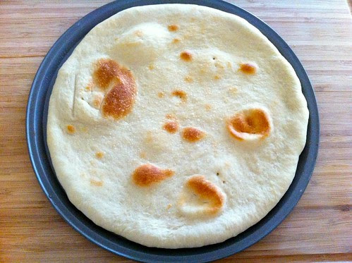 Pizza Dough After Pre-Bake