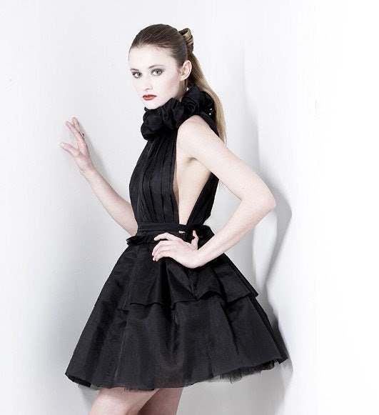 Silk Organza Pleated French Maiden Dress