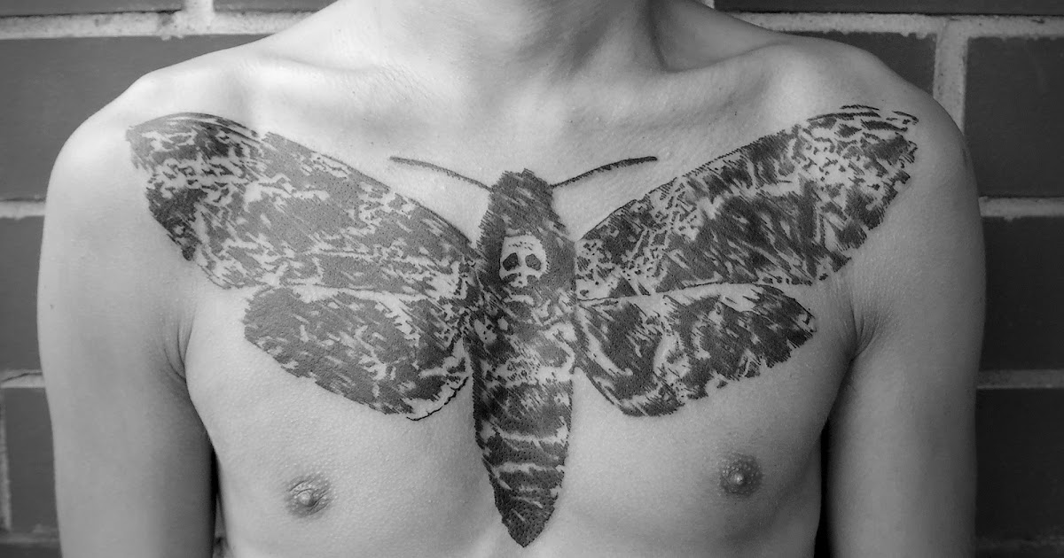Neo Traditional Silence Of The Lambs Moth Tattoo