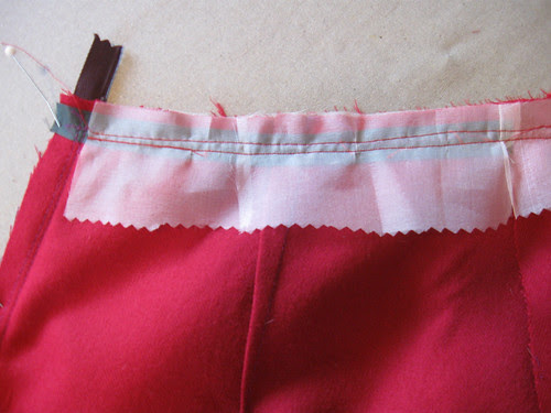 skirt silk organza interfacing