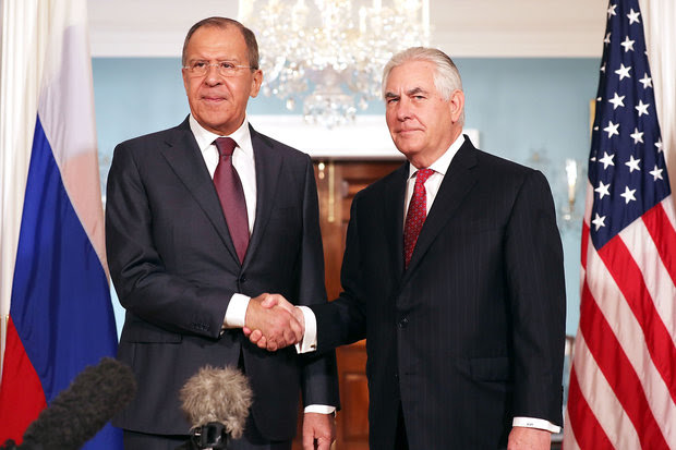 Sergey Lavrov and Rex Tillerson