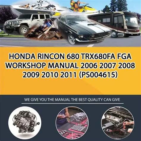 Download Kindle Editon honda trx680 fa fga rincon service repair manual
