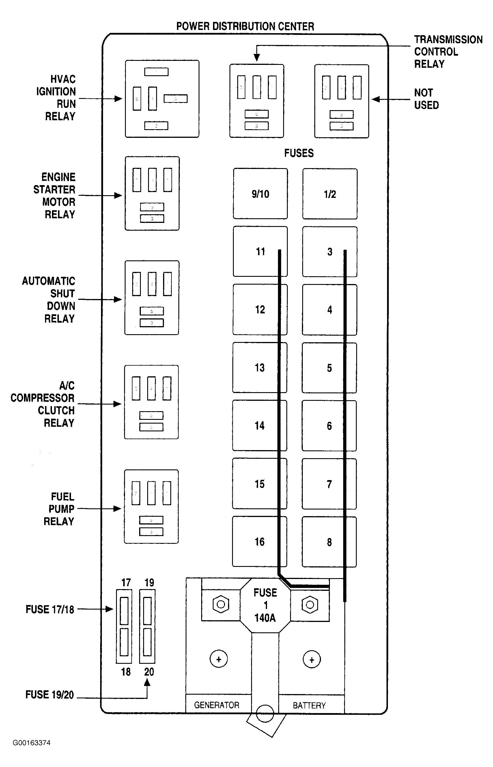 Fuse Box Diagram For 2003 Dodge Intrepid - Wiring Diagram