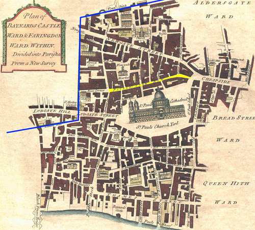 Faringdon Within and Bayard's Wards in the City of London