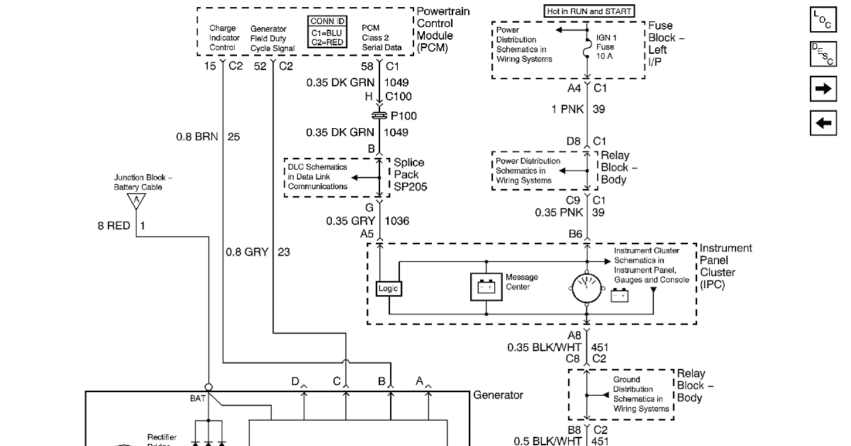 Chevy 2003 1500 Alternator Wiring