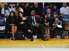 Kobe Bryant Sits Court Side With His Family During The Kobe Bryant Sits Court Side With His Family During The