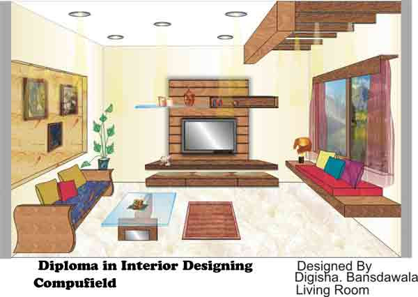 institute offer course in interior designing decoration using