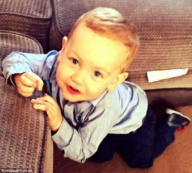 Tragic: Jacob Jenkins, pictured, has died after choking on a grape while eating in Pizza Hut with his parents