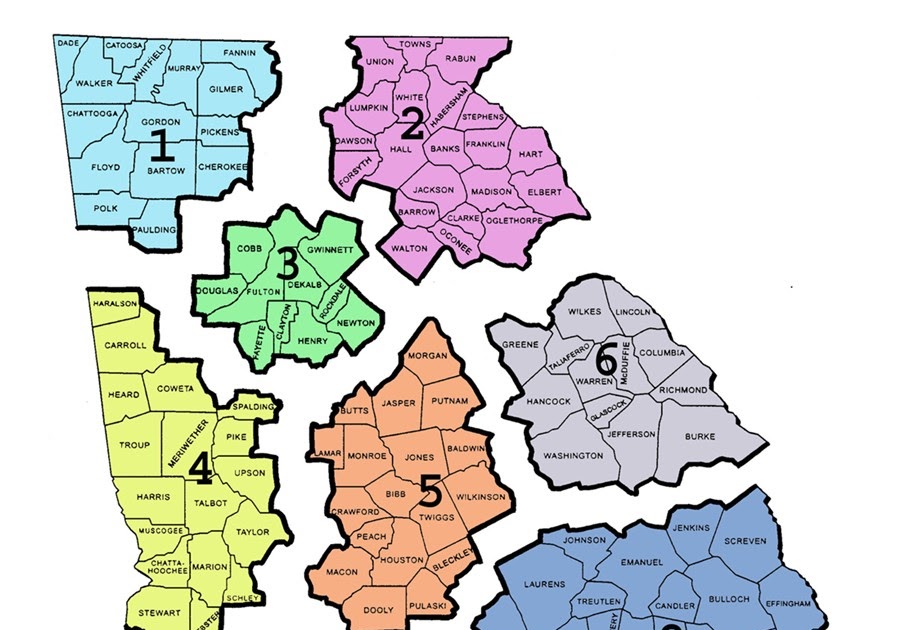 Map Of Georgia School Districts  Cities And Towns Map