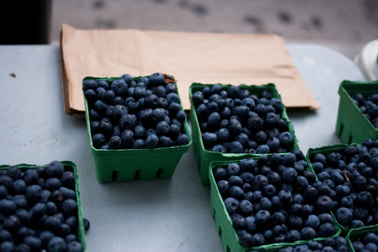 market blueberries