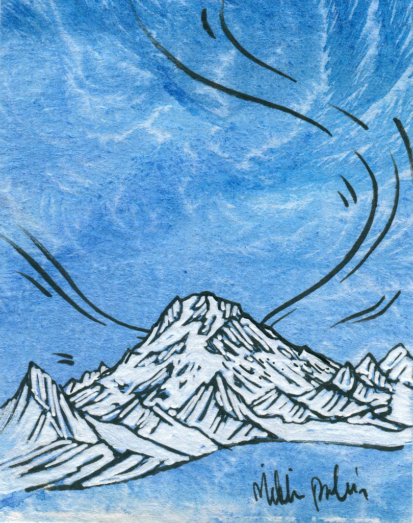 Glacier Drawing / The sunlight is reflecting off the ise. - Qurex Wallpaper