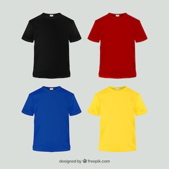 Download Free Vector T Shirt Mockup Front And Back Psd Free Download Diseno De Camisa