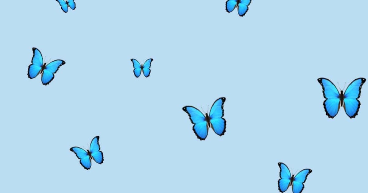 Dark Blue Aesthetic Wallpaper Butterfly - angel-niallhoranff