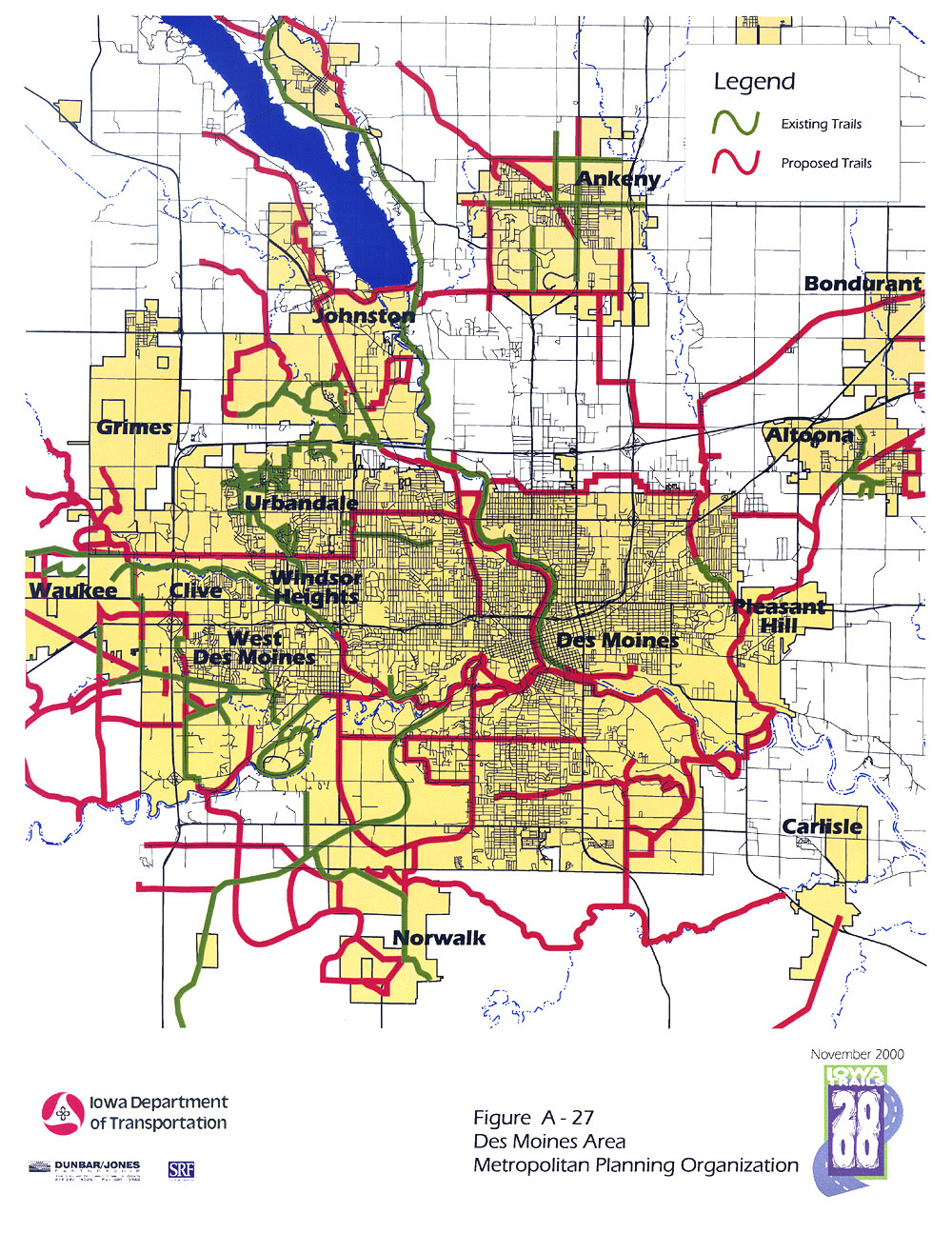 West Des Moines Bike Trail Map
