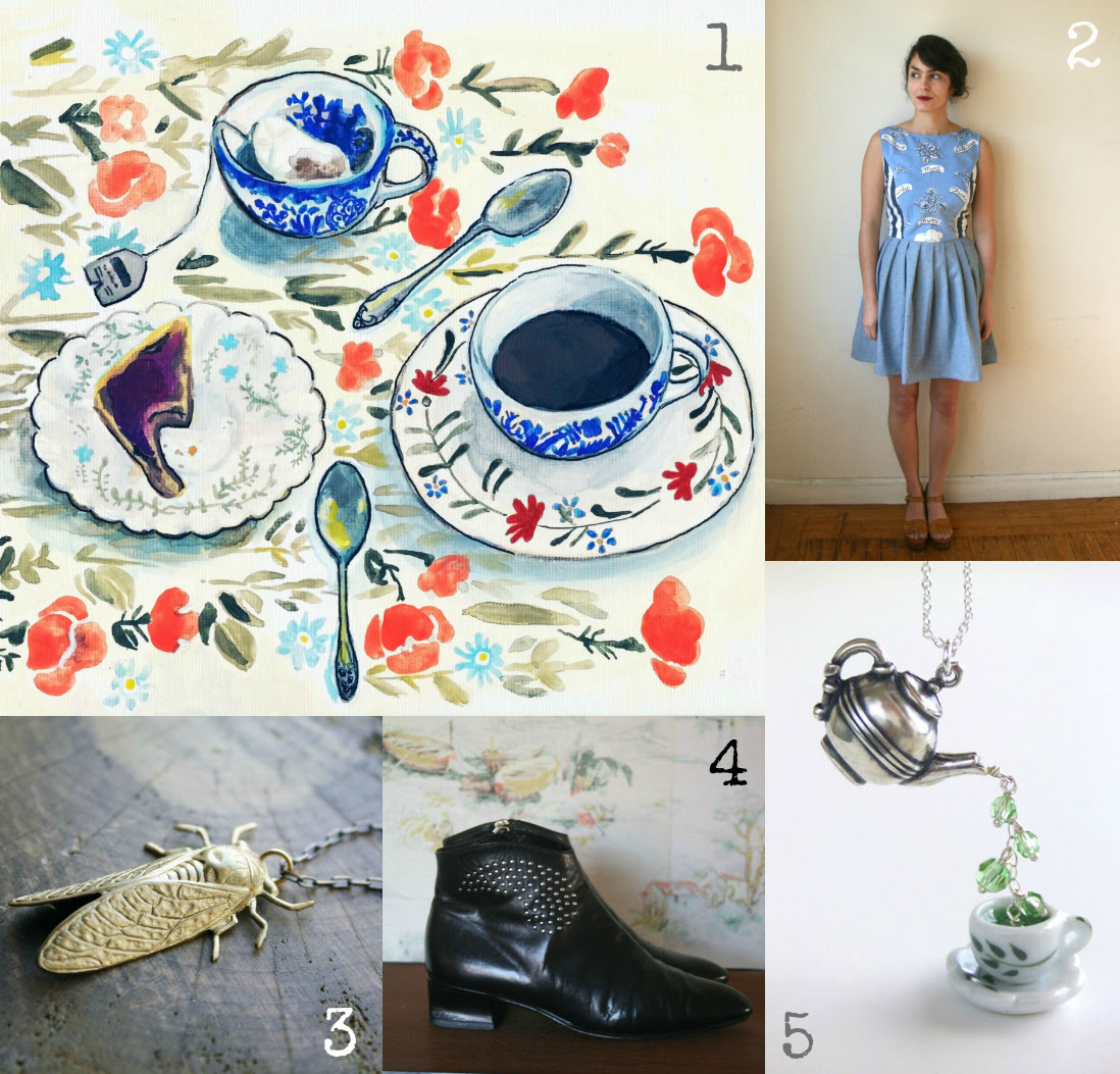 etsy tea and dresses