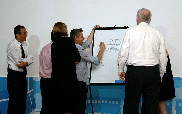 Ian playing Pictionary
