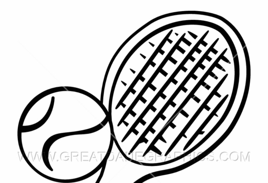 How To Draw A Tennis Racket And Ball Step By Step