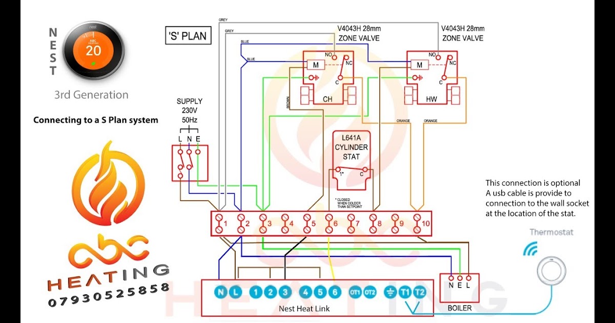 Wiring Diagram Heating Thermostat