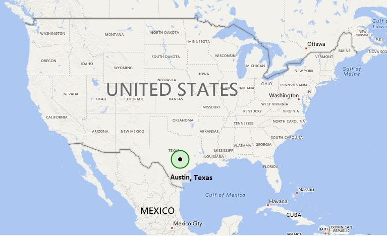 Austin Tx On A Map | Tourist Map Of English