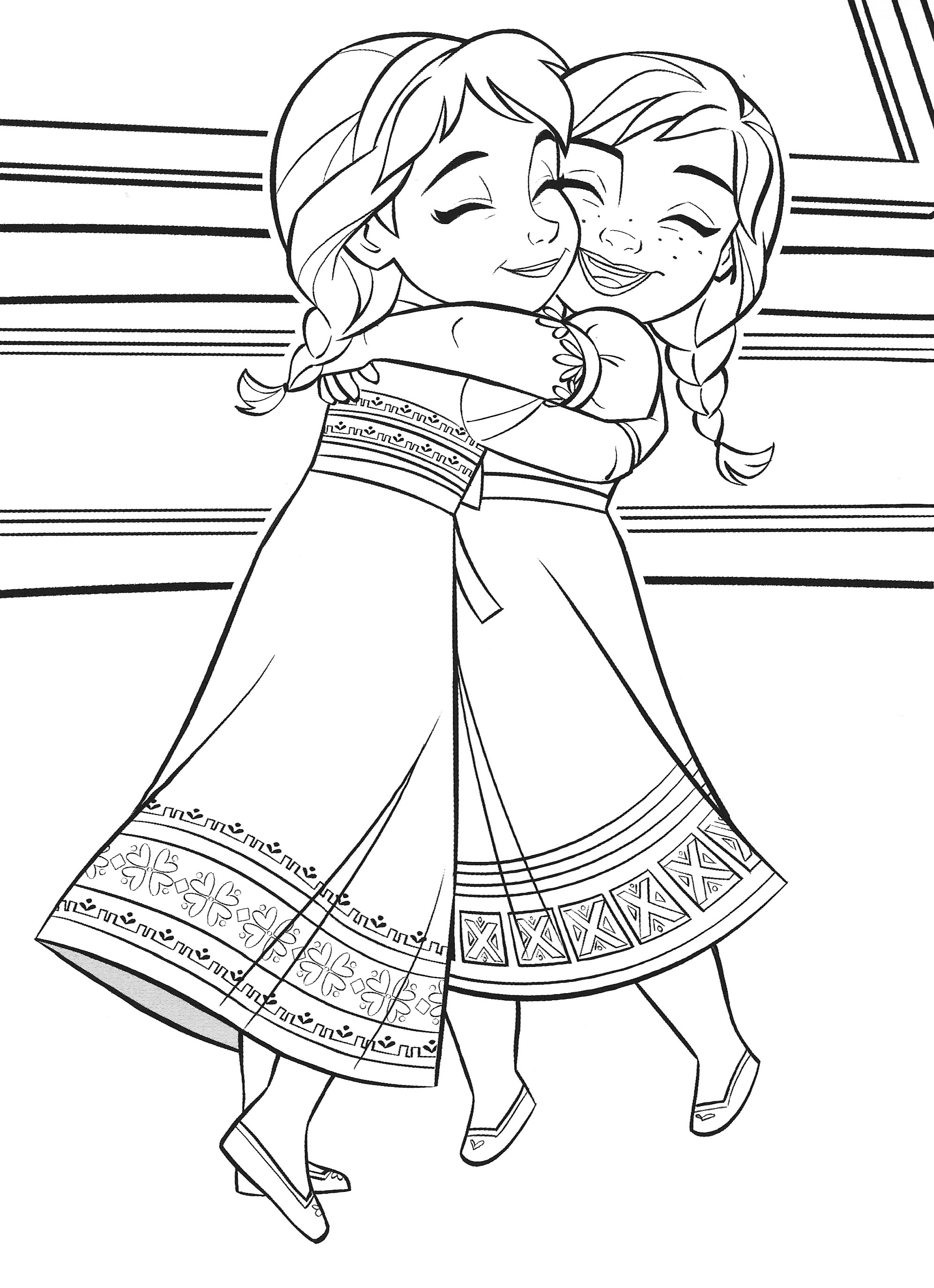 24+ Coloriage Elsa Et Anna  Color Info