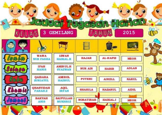 Jadual Tugasan Jadual Tugasan