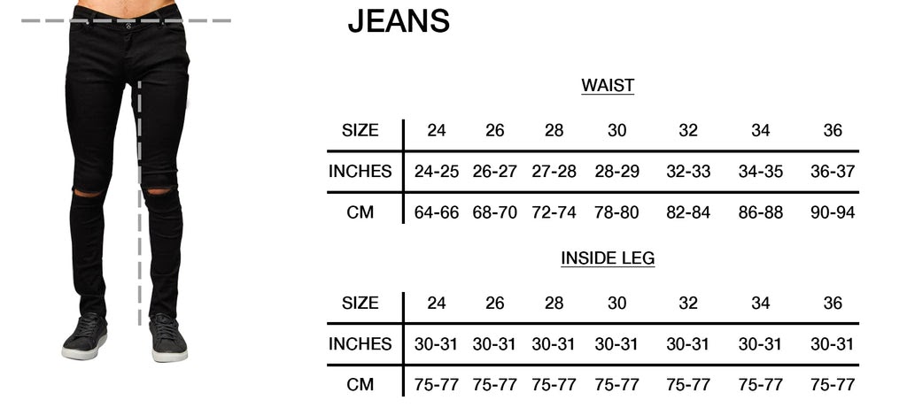 London Jeans Size Chart - Greenbushfarm.com