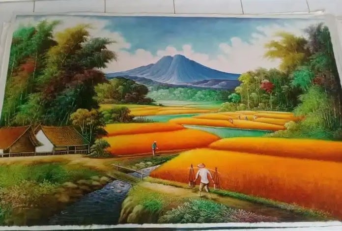 Lukisan Pemandangan Simple Tapi Indah