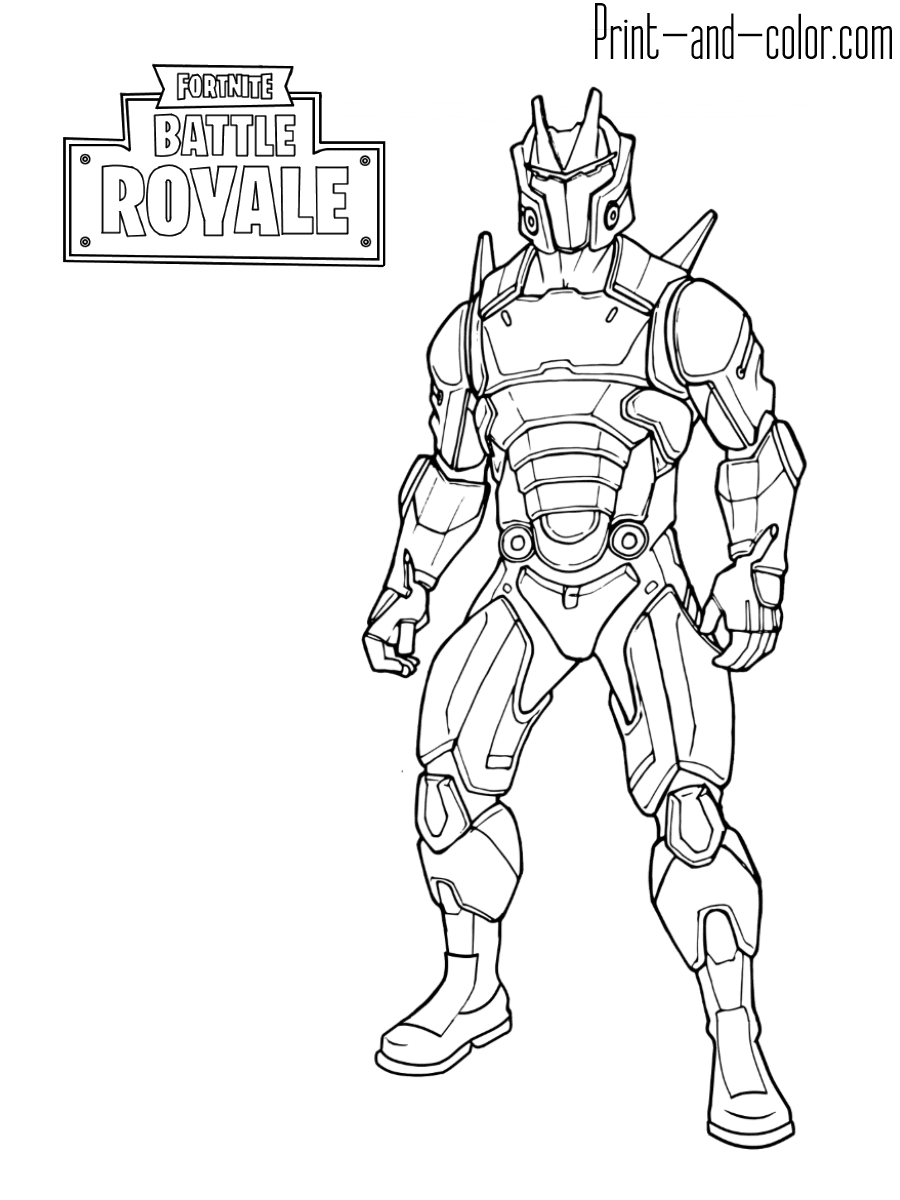 Draw Samples: Fortnite Black Knight Coloring Page Easy Drawing