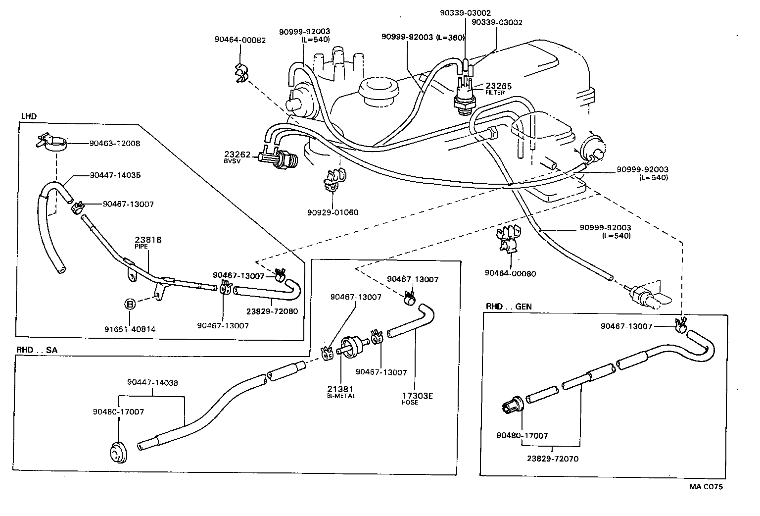 Toyotum Engine 3ye Diagram