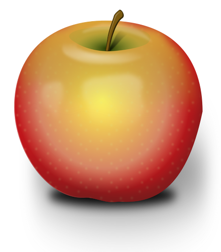 Public Domain Clip Art Image  Illustration of an apple  ID  13488712819701  PublicDomainFilescom