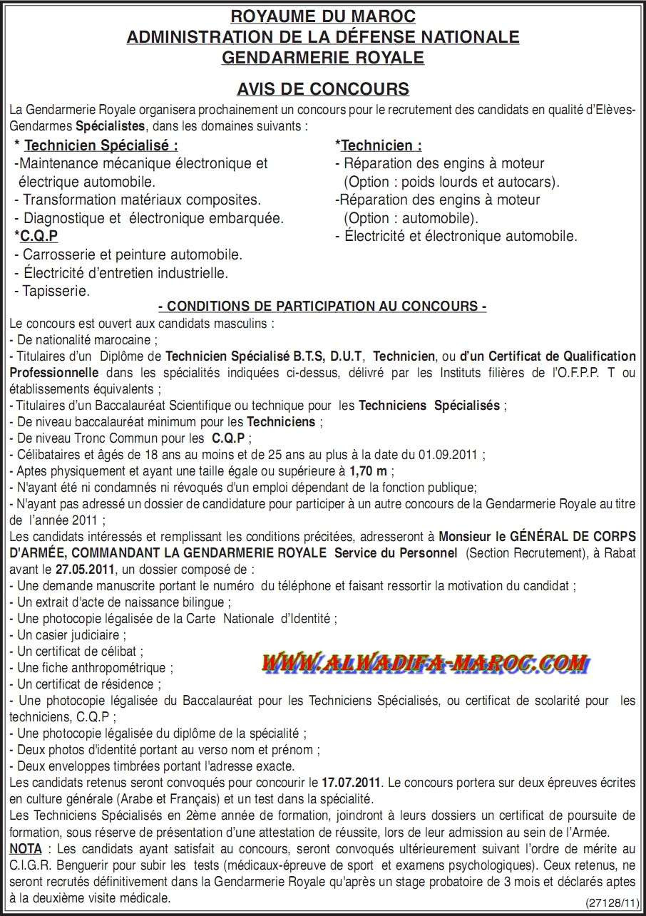 Exemple De Demande D'emploi Ofppt  Job Application