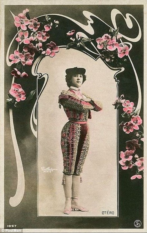 Olé! Carolina 'La Belle?' Otéro, a Spanish-born dancer and actress, is pictured around 1907