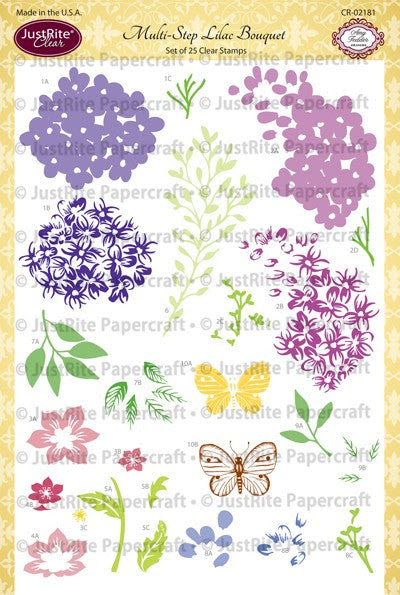 Multi-Step Lilac Bouquet Clear Stamps