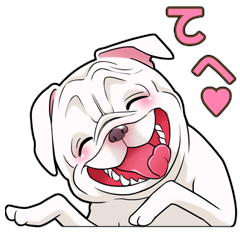 かわいい動物画像 エレガント犬 ぶさかわ イラスト