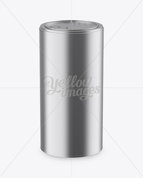 Download Download Metallic Spice Jar Mockup High Angle Shot Psd PSD Mockup Templates