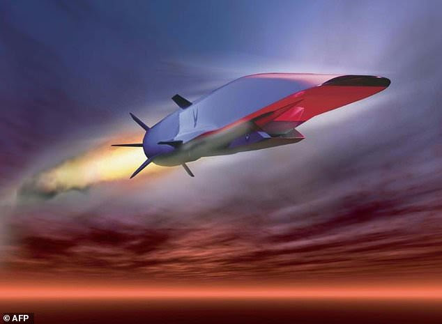 Hypersonic missiles that can fly at many times the speed of sound are leading to an arms race between the world's three greatest super-powers. This artist's impression, courtesy of the US Air Force, shows the hypersonic X-51A Waverider cruise missile currently under development