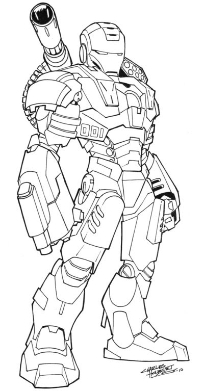 Iron Man War Machine Coloring Pages - War Machine coloring pages. Free