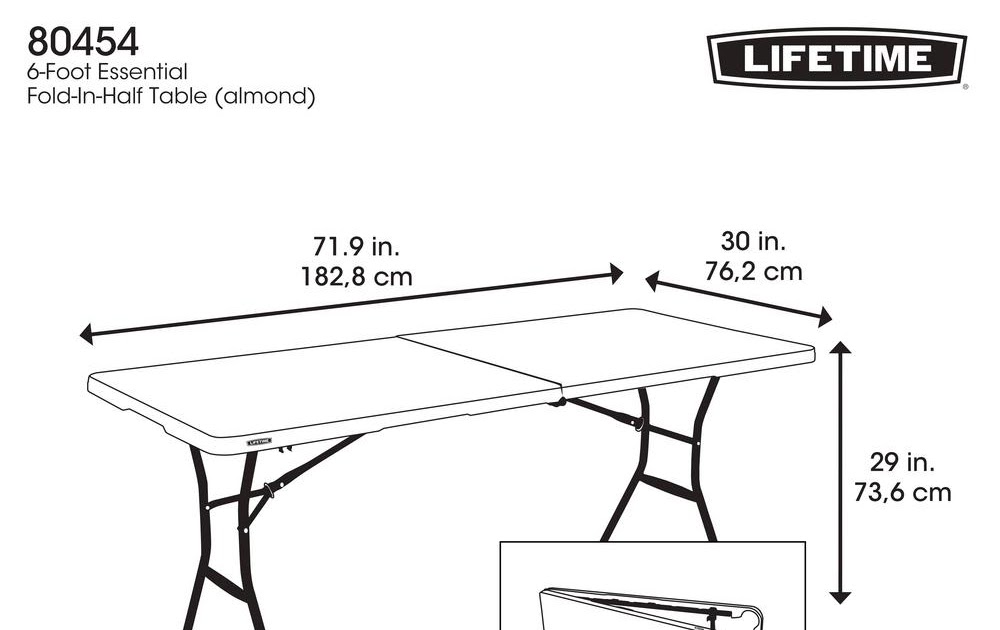 Trudiogmor: 8 Foot Table Dimensions