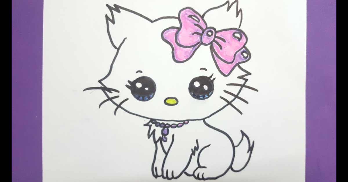 رسم وجه قطة للاطفال Sabdoot