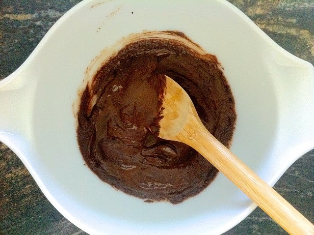 Brownie Batter Mixed Before Adding Dry