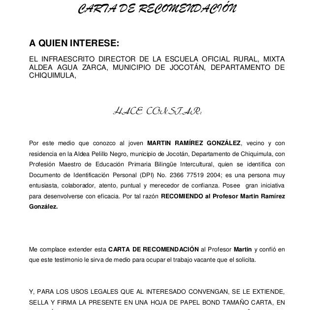 Carta De Recomendacion Soriana  J Soalan