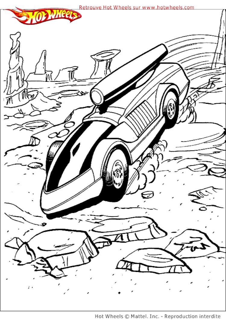 Coloriage Voiture Hot Wheels  Haut Coloriage HDImages et Imprimable