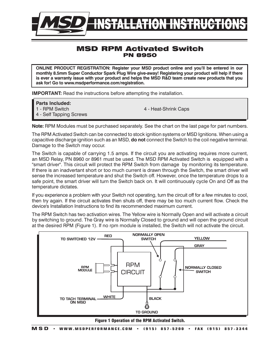 Msd Rpm Activated Switch Wiring Diagram
