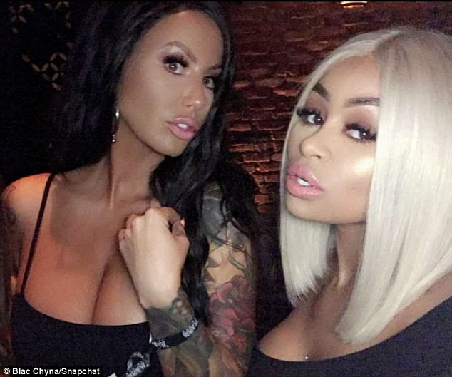 Blac Chyna And Amber Rose Flaunt Their Assets In Hollywood.