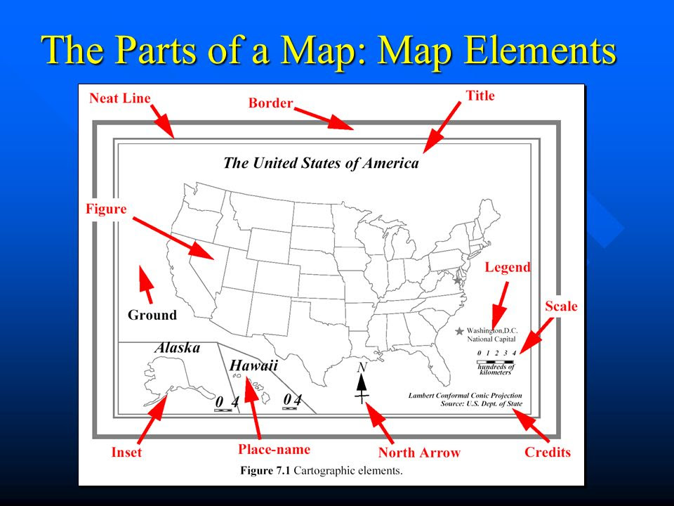 What Are The Parts Of A Map