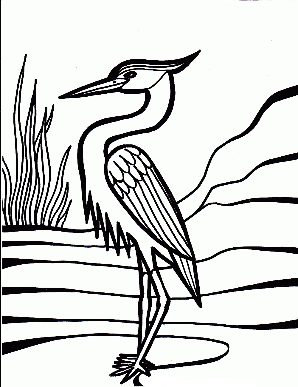Download 96+ Birds Cranes Coloring Pages PNG PDF File - Download 96