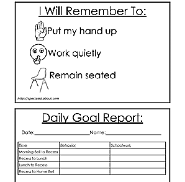 Behavior Worksheets For Teachers - Blog Alt