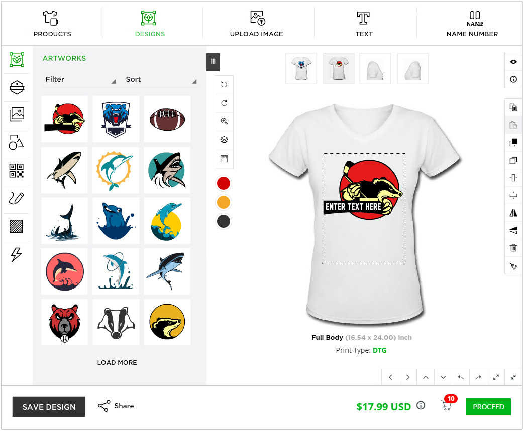 logo shirt maker