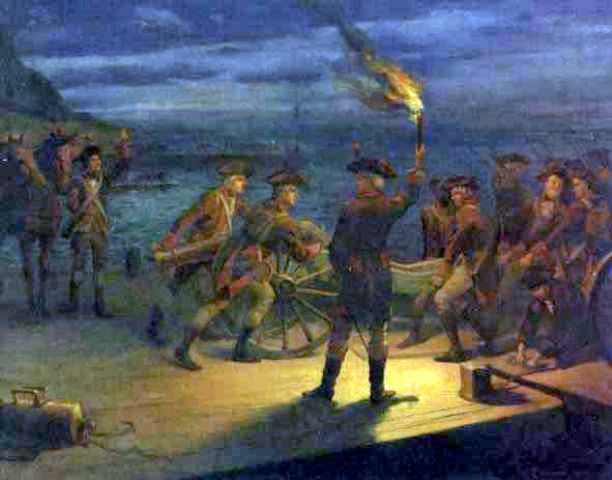 Revolutionary War Harbor Scene Revolutionary War Harbor Scene